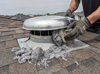 Cleaning Dryer Vent On Roof in West Puente Valley