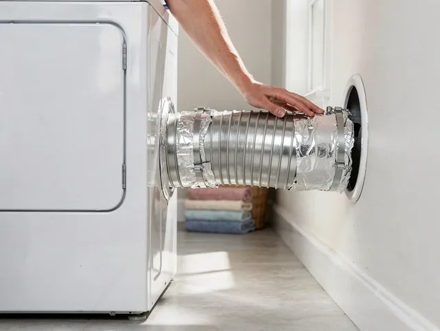 Professional dryer vent hose installation by West Puente Valley Dryer Vent Cleaning in West Puente Valley