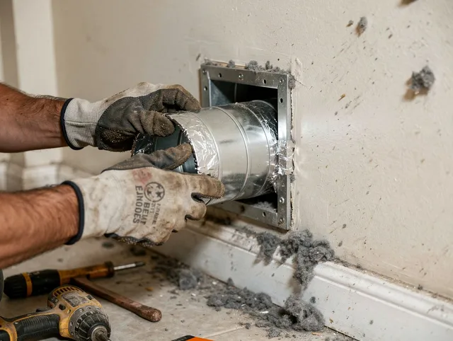 Professional dryer vent repair and installation by West Puente Valley Dryer Vent Cleaning in West Puente Valley